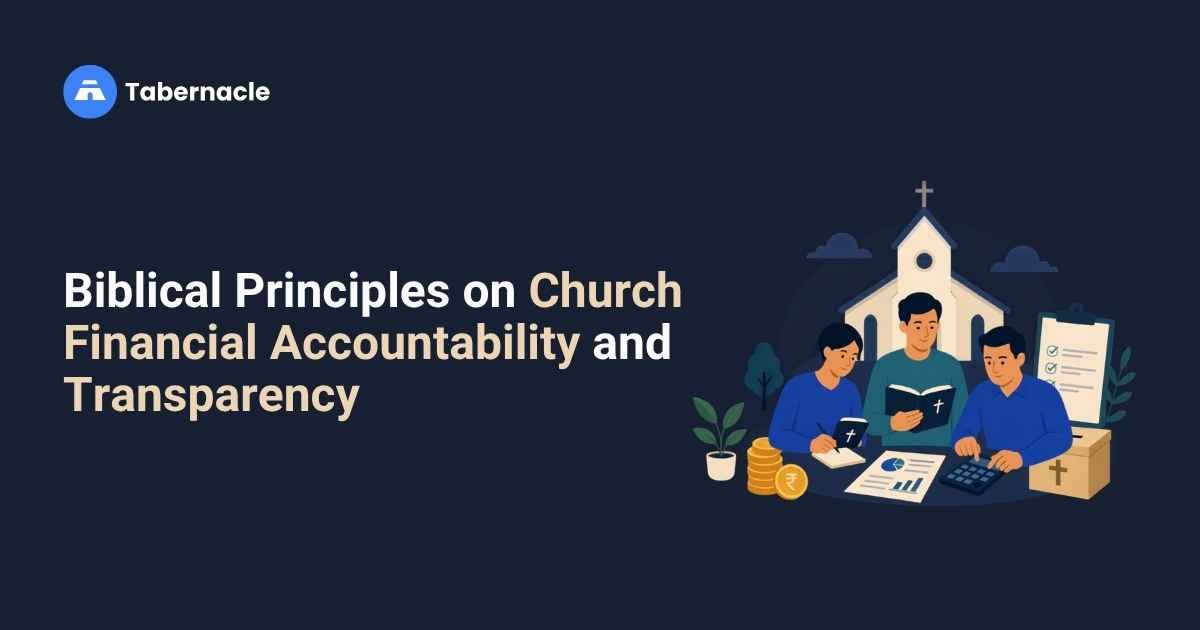 Illustration of church members reading together representing biblical principles on church stability