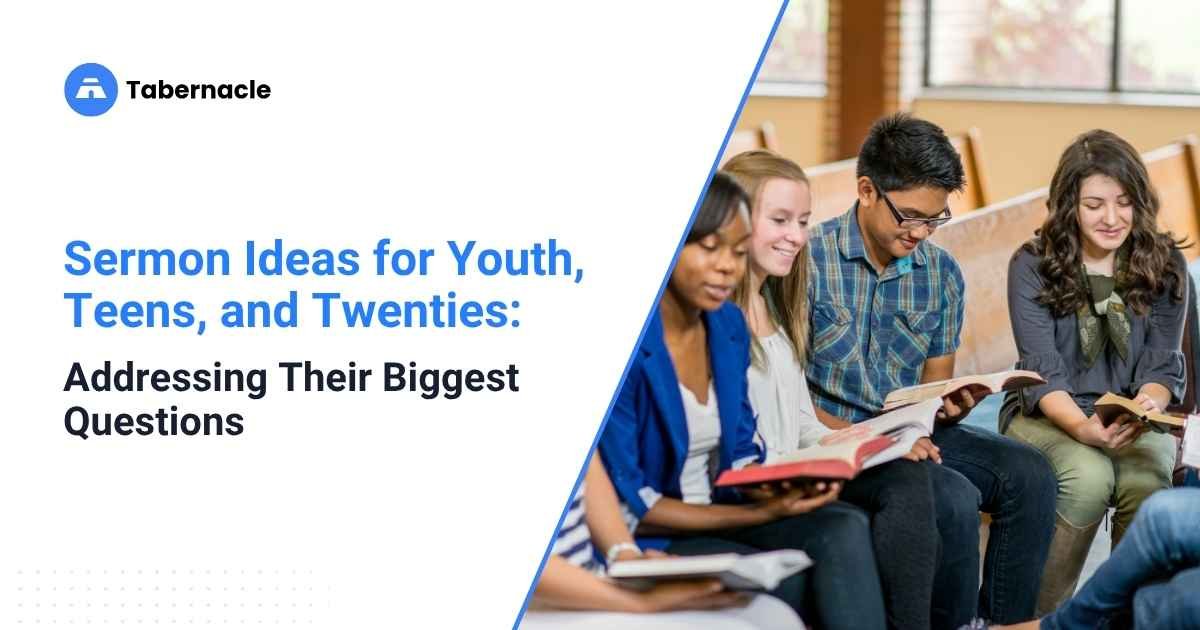 Group of young adults representing sermon ideas for youth and twenties